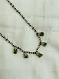 Bb008 single line 5stones blackbeads