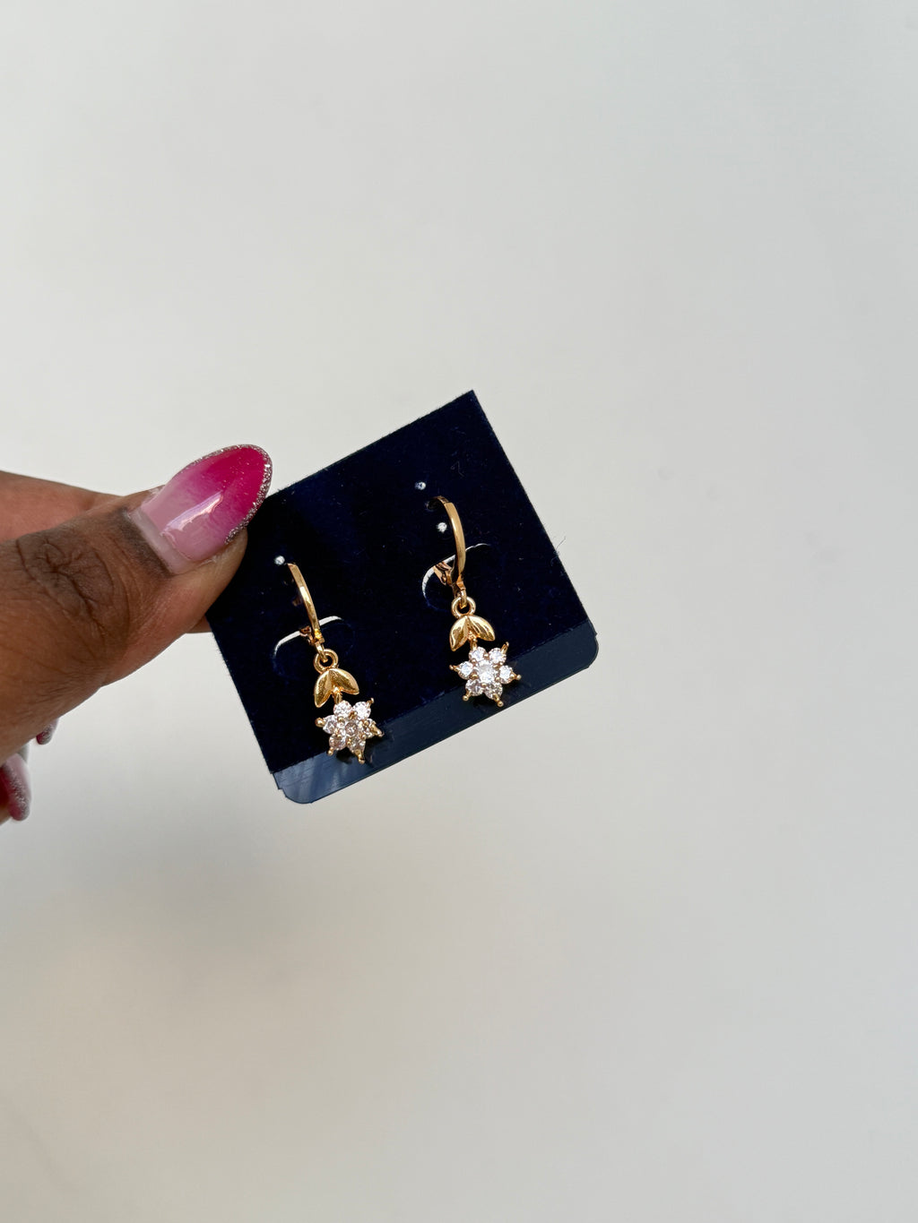 Ls003 flower locksystem hanging earrings