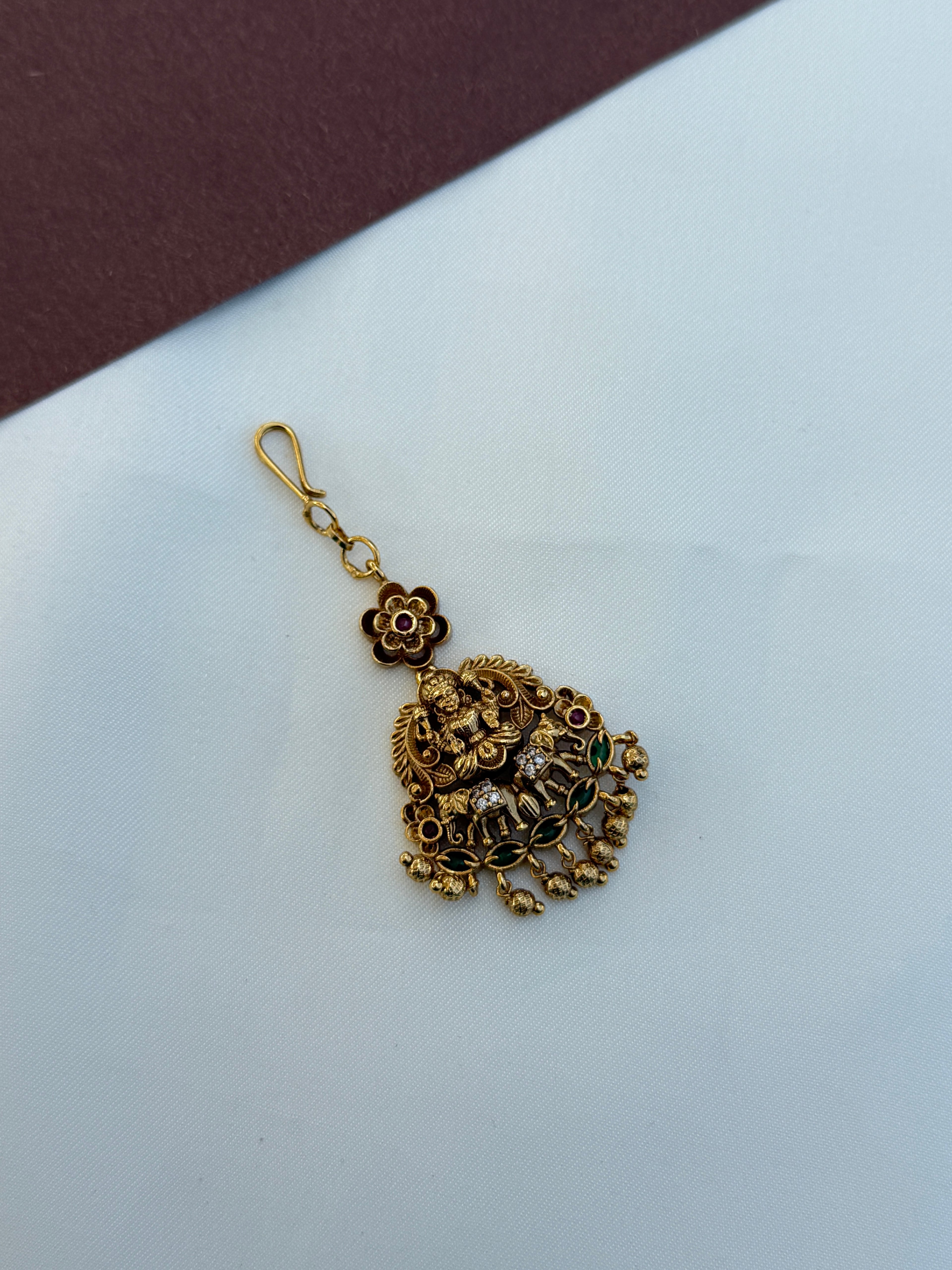 Tk716 elephant tikka with gold balls