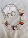 Western 20inches chain with earrings