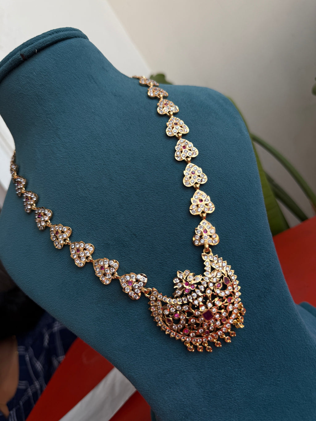 Ph250 pure panchaloham long haram with pendent