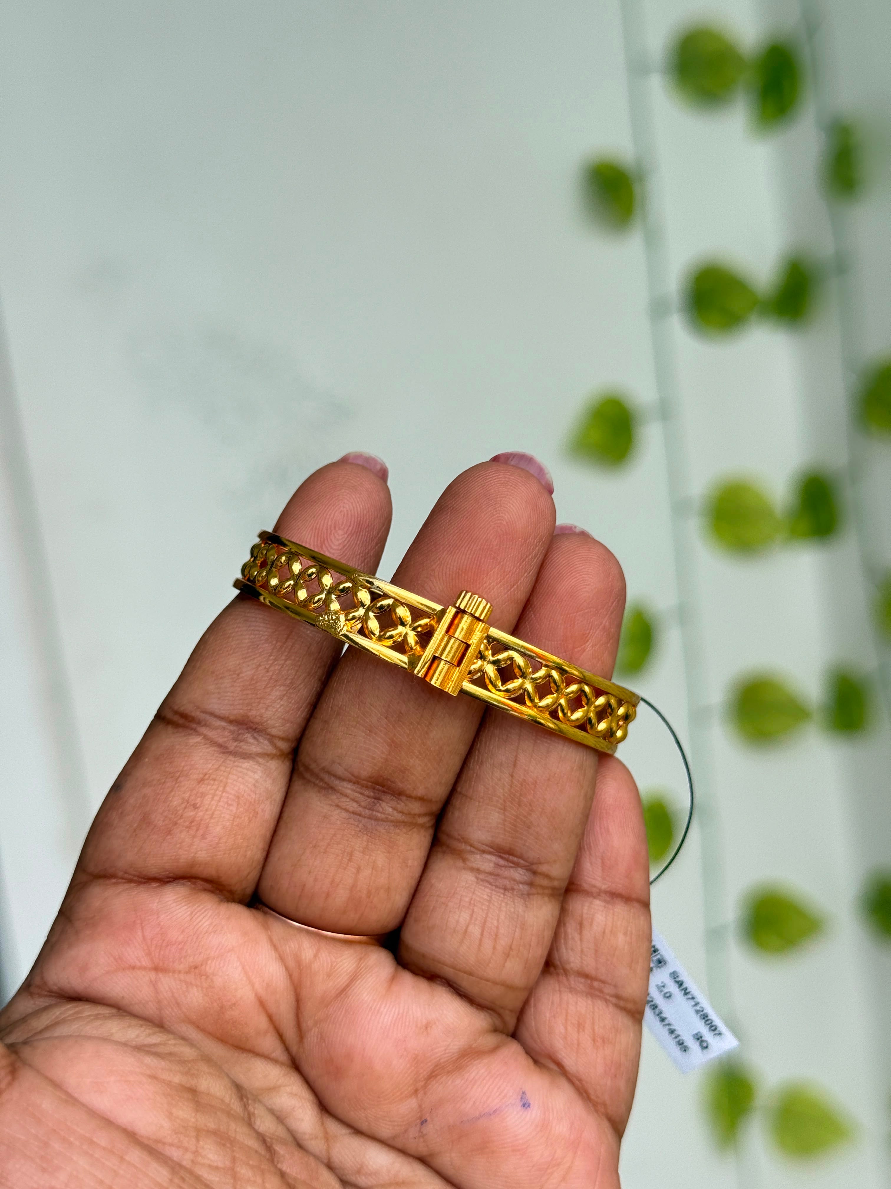 Kd067 Micropolish Openable Screw type kids bangles