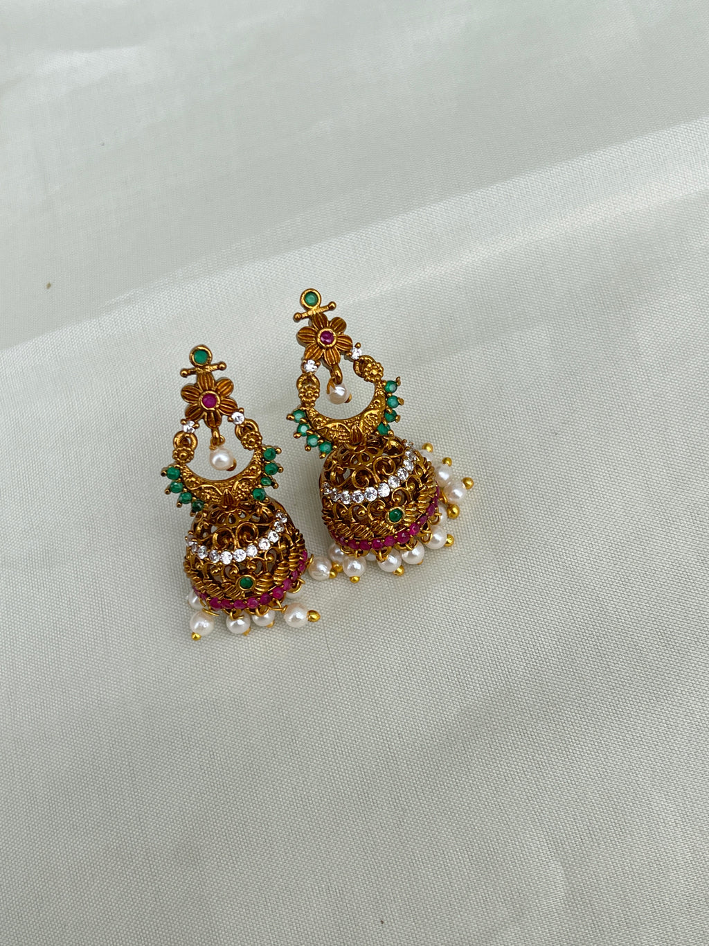 Small size chandbali butta earrings br5010
