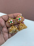 Er201 gold butta earrings