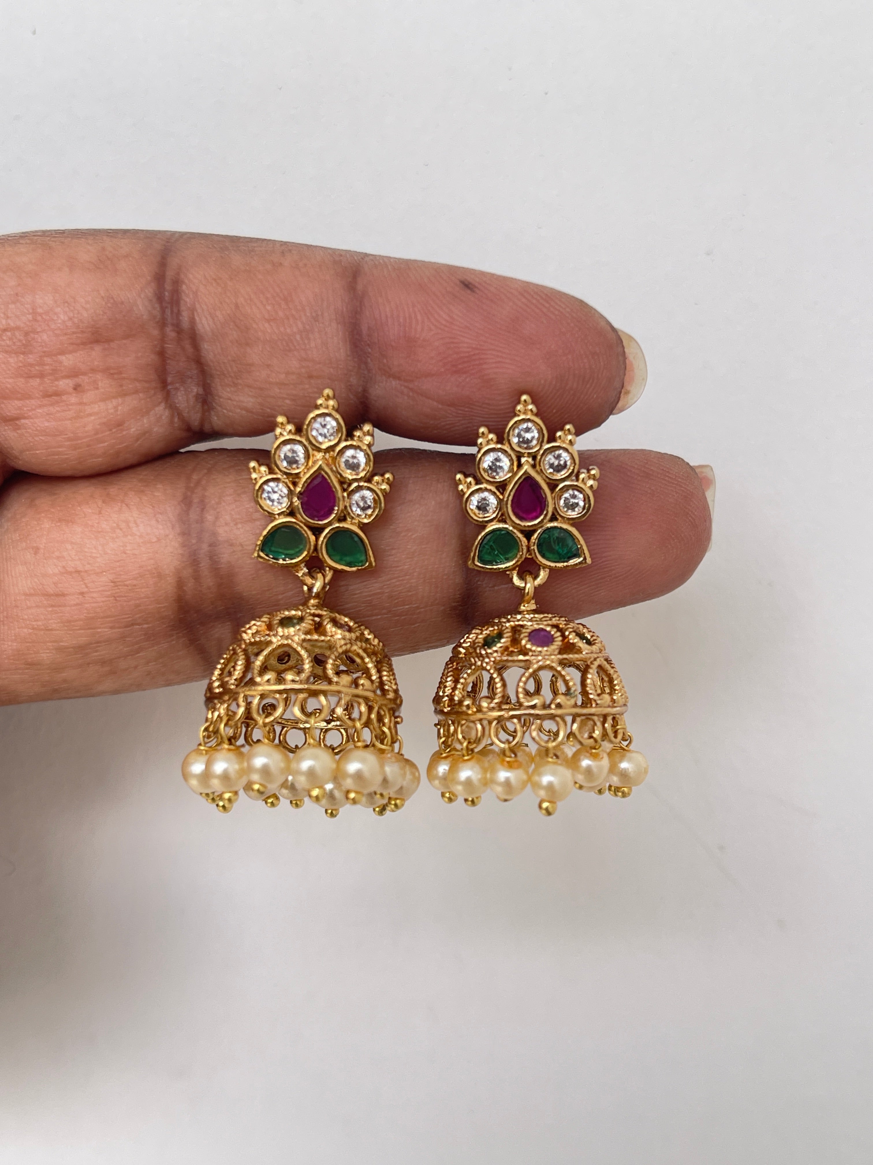 Multi back screw butta earrings