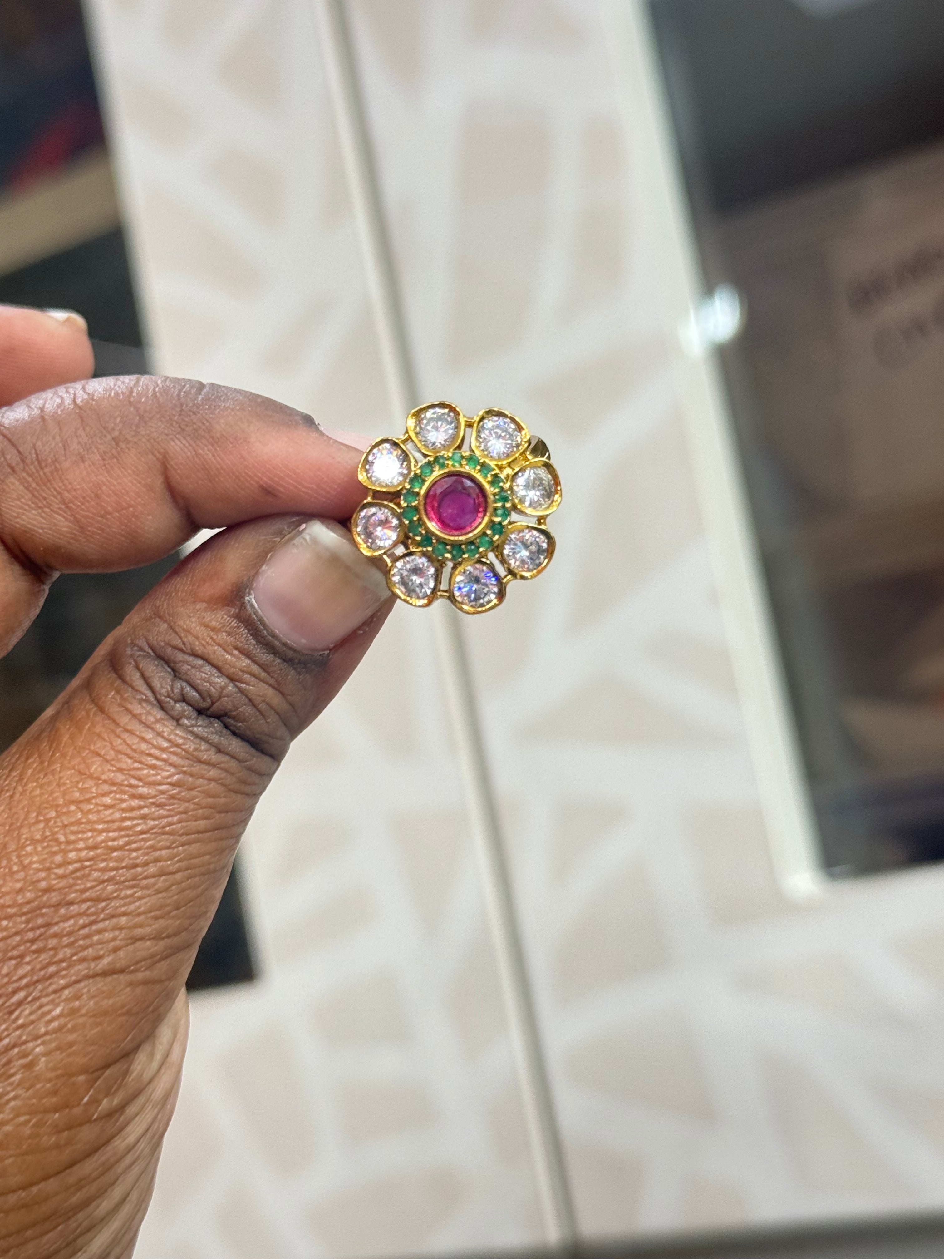 Rg211 adjustable finger ring