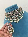 CH011 victorian moissanite choker