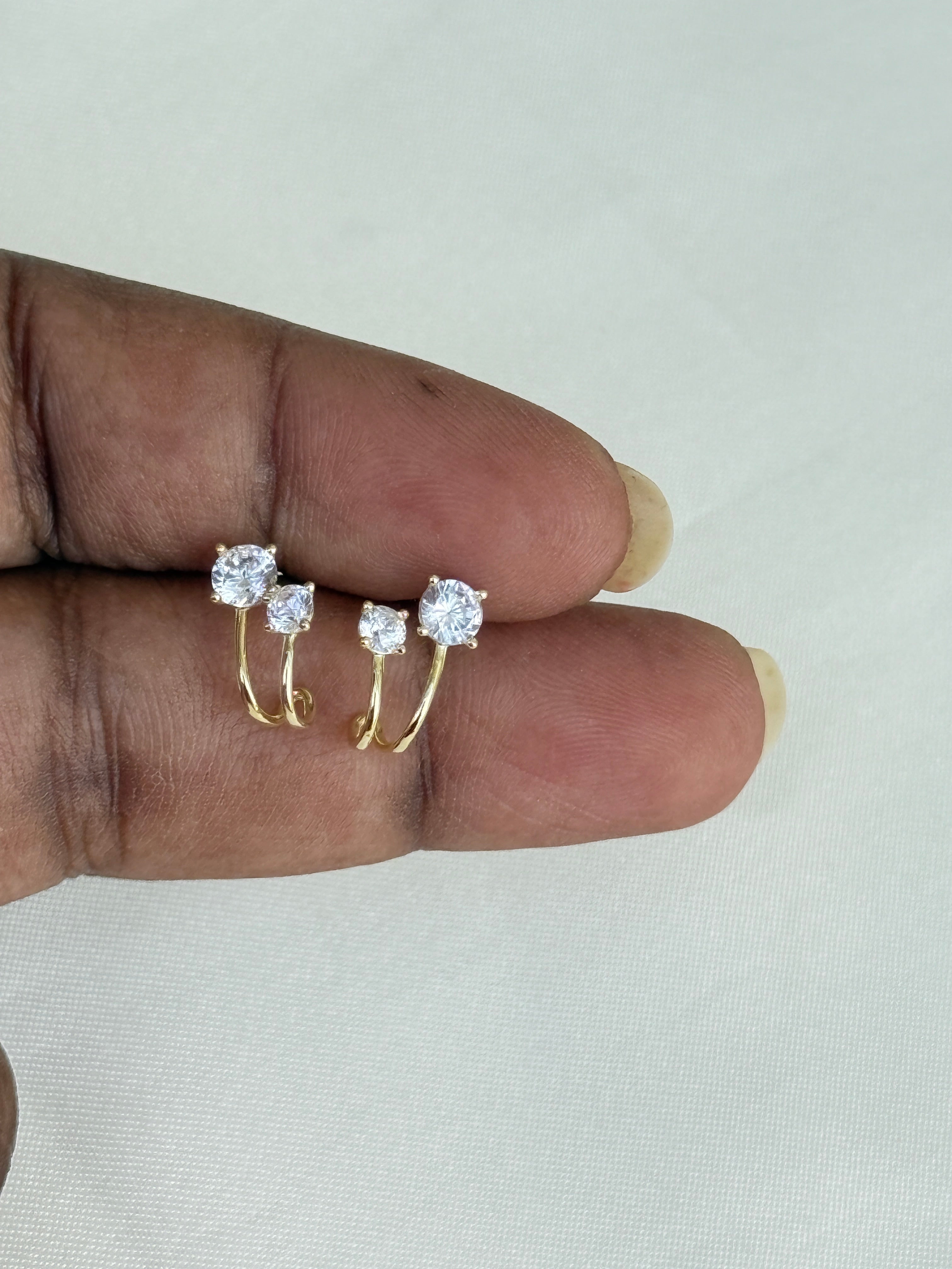 Se025 92.5 silver hallmark j type studs