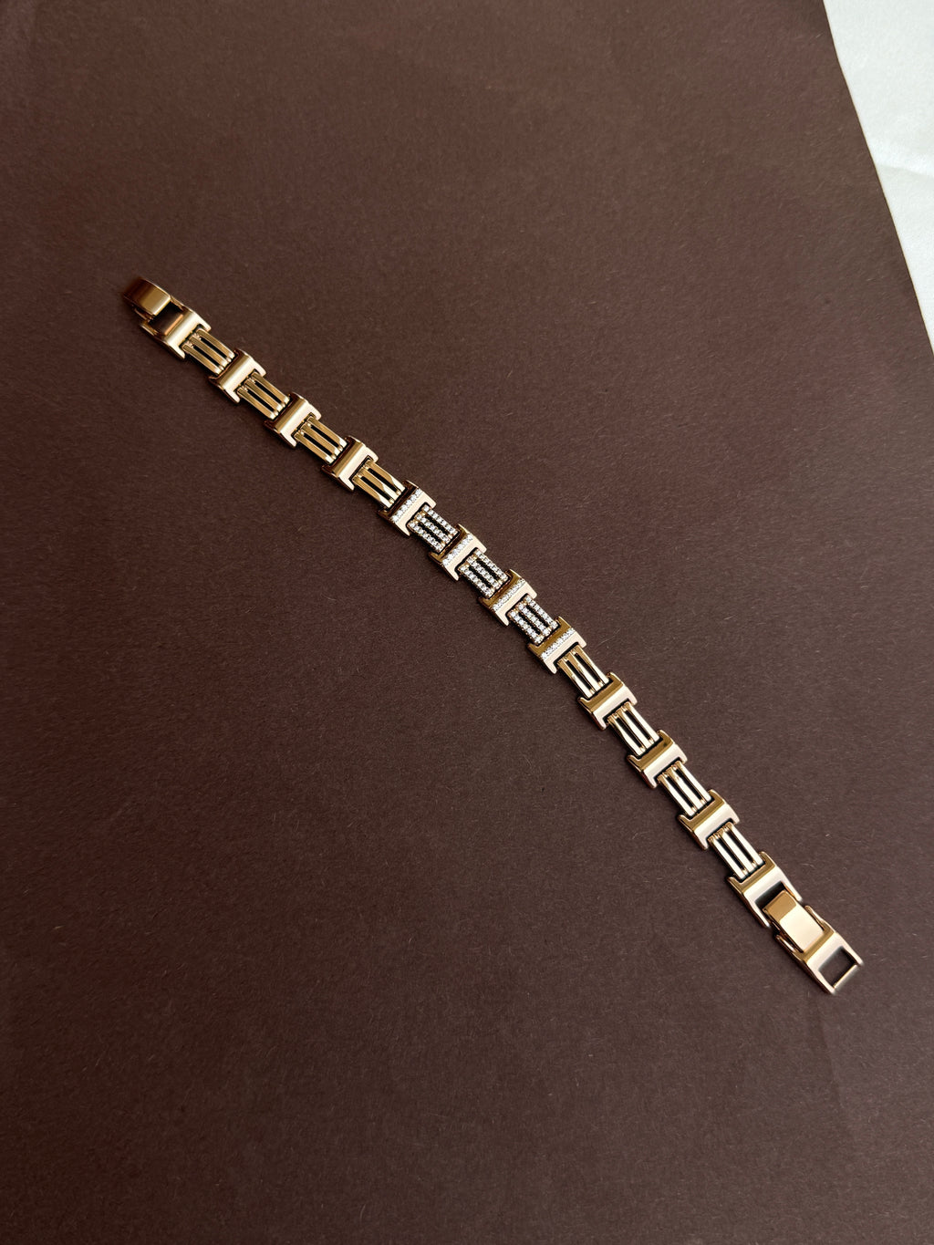 Mn017 anti tarnish rose gold bracelet