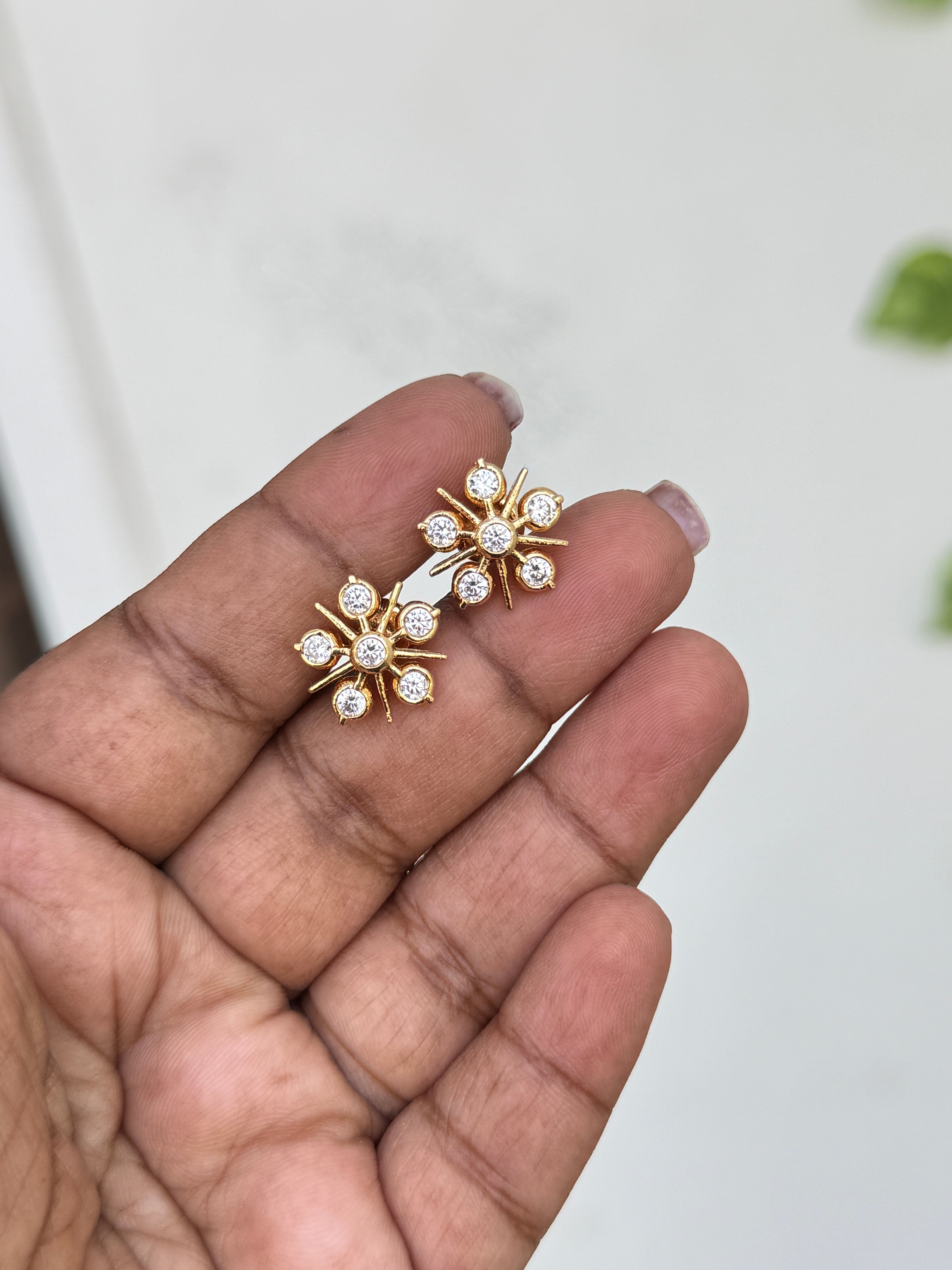 Ph081 6 stones panchaloham studs