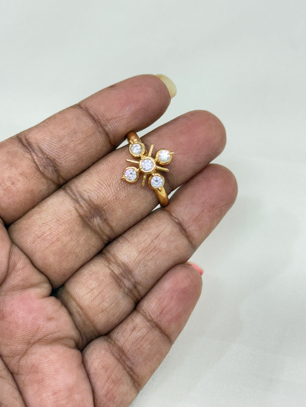 Rg017 panchaloham adjustable finger ring