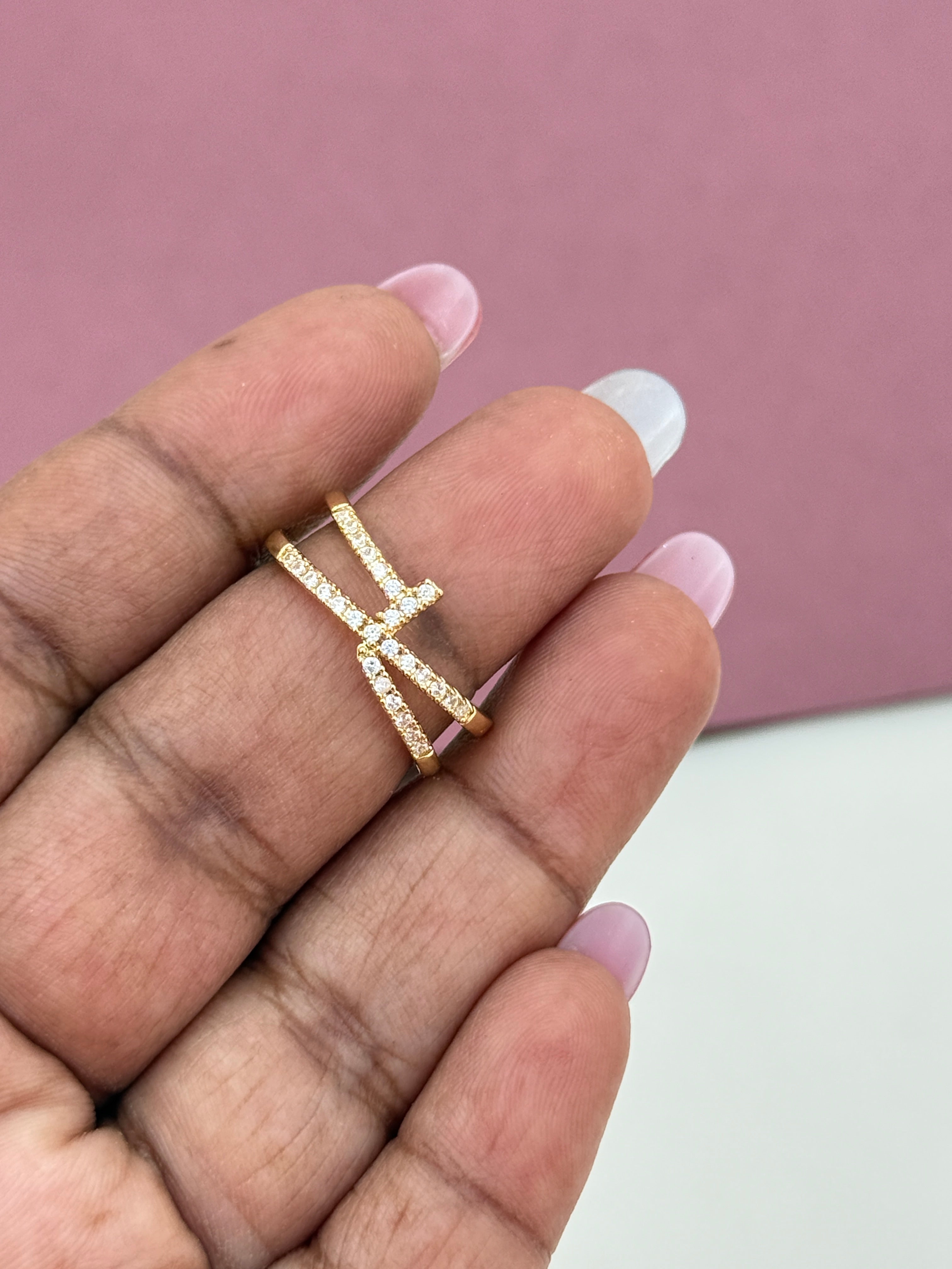 Anti-Tarnish Adjustable finger Ring RG032