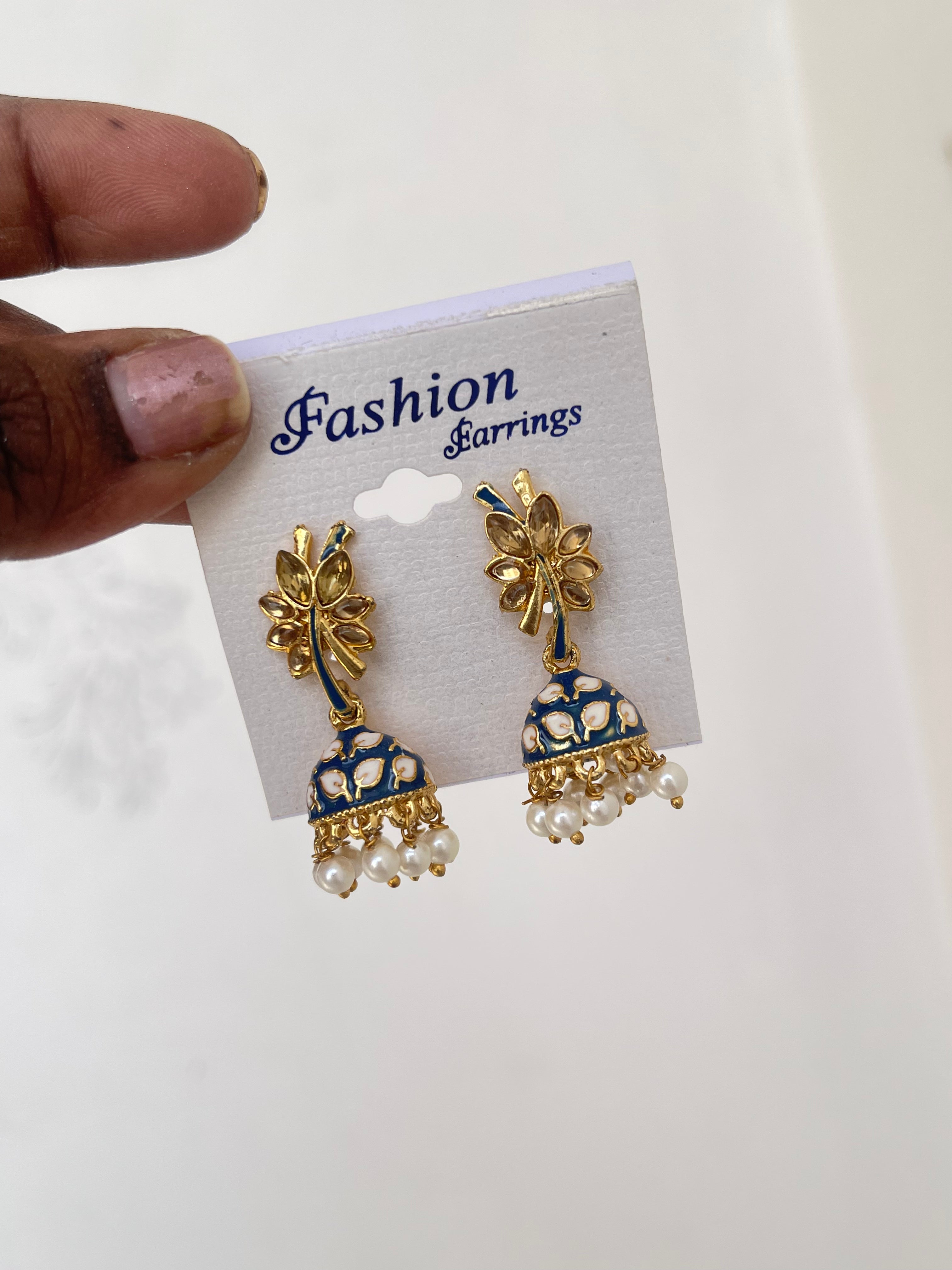 Small Meenakari earrings