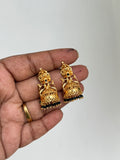 Er101 blackbeads screwback butta Earrings