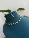NS450 simple diamond look western Neckset