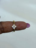 RG059 anti tarnish flower finger ring