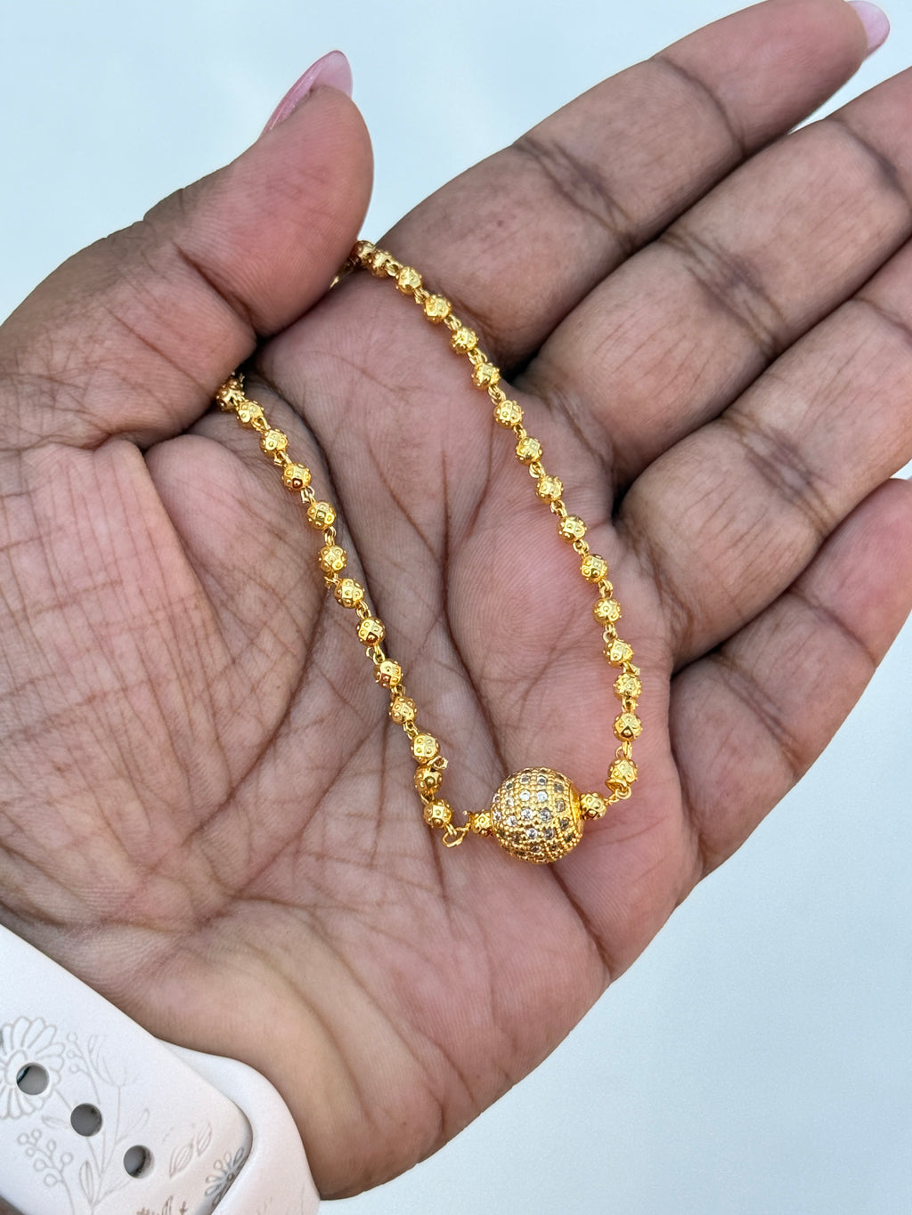 Ph205 panchaloham gold ball chain