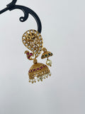 Peacock small butta earrings