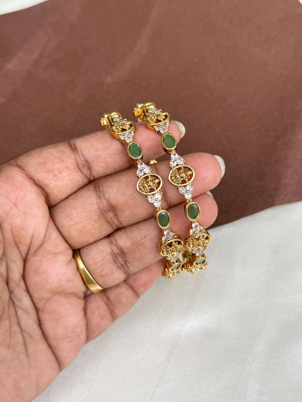 Sb110 Lakshmi Devi emerald bangles