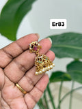 Er83 multi cz butta Earrings