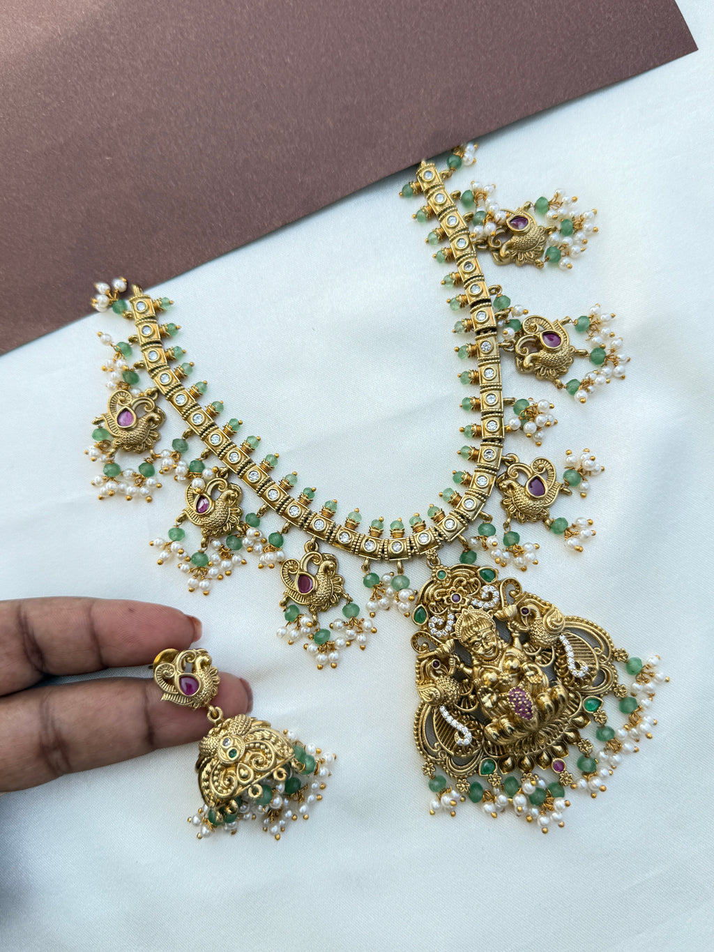 Ns594 Lakshmi devi guttapusalu neckset