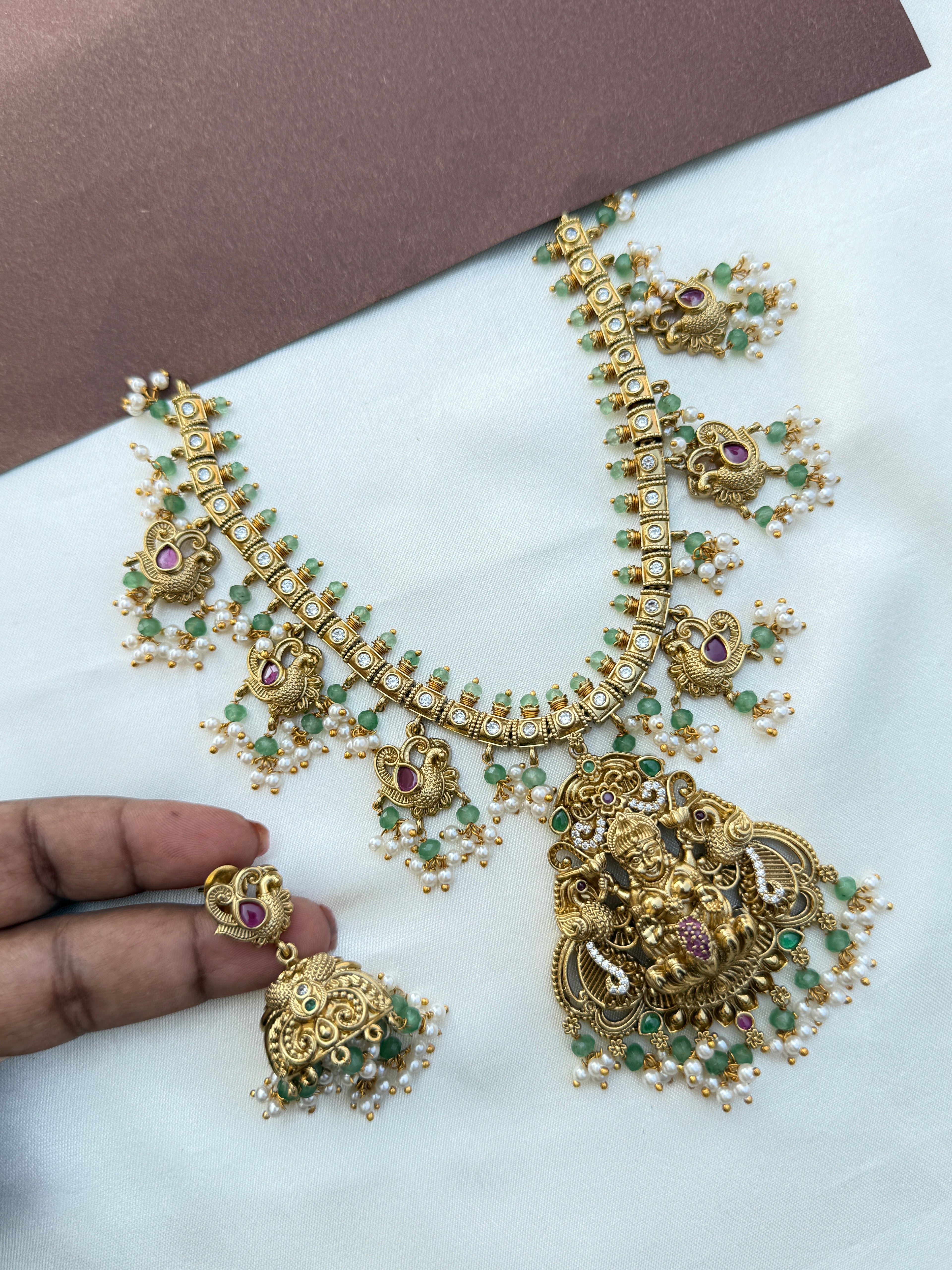 Ns594 Lakshmi devi guttapusalu neckset