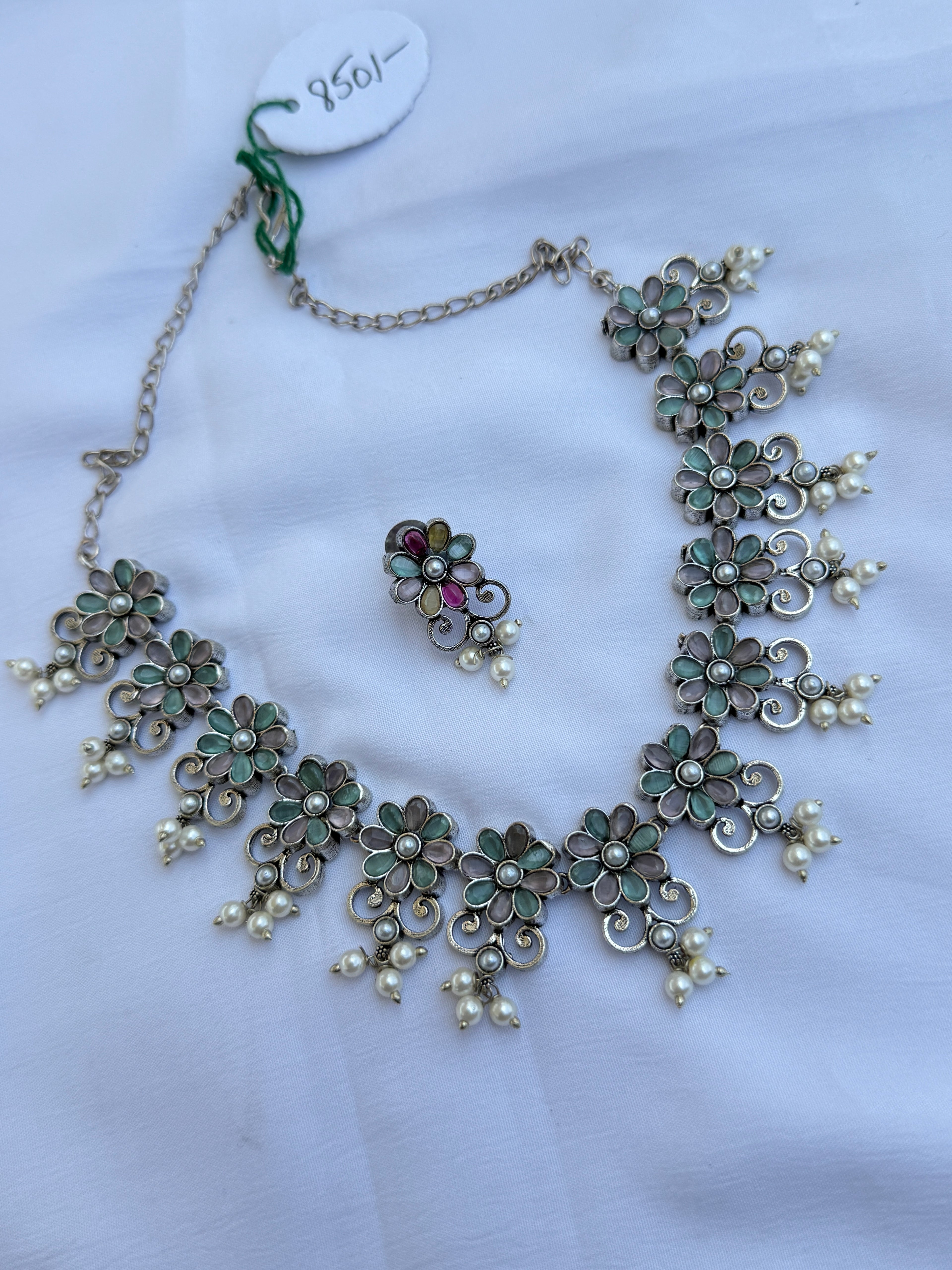 Ox102 Oxidised multi neckset