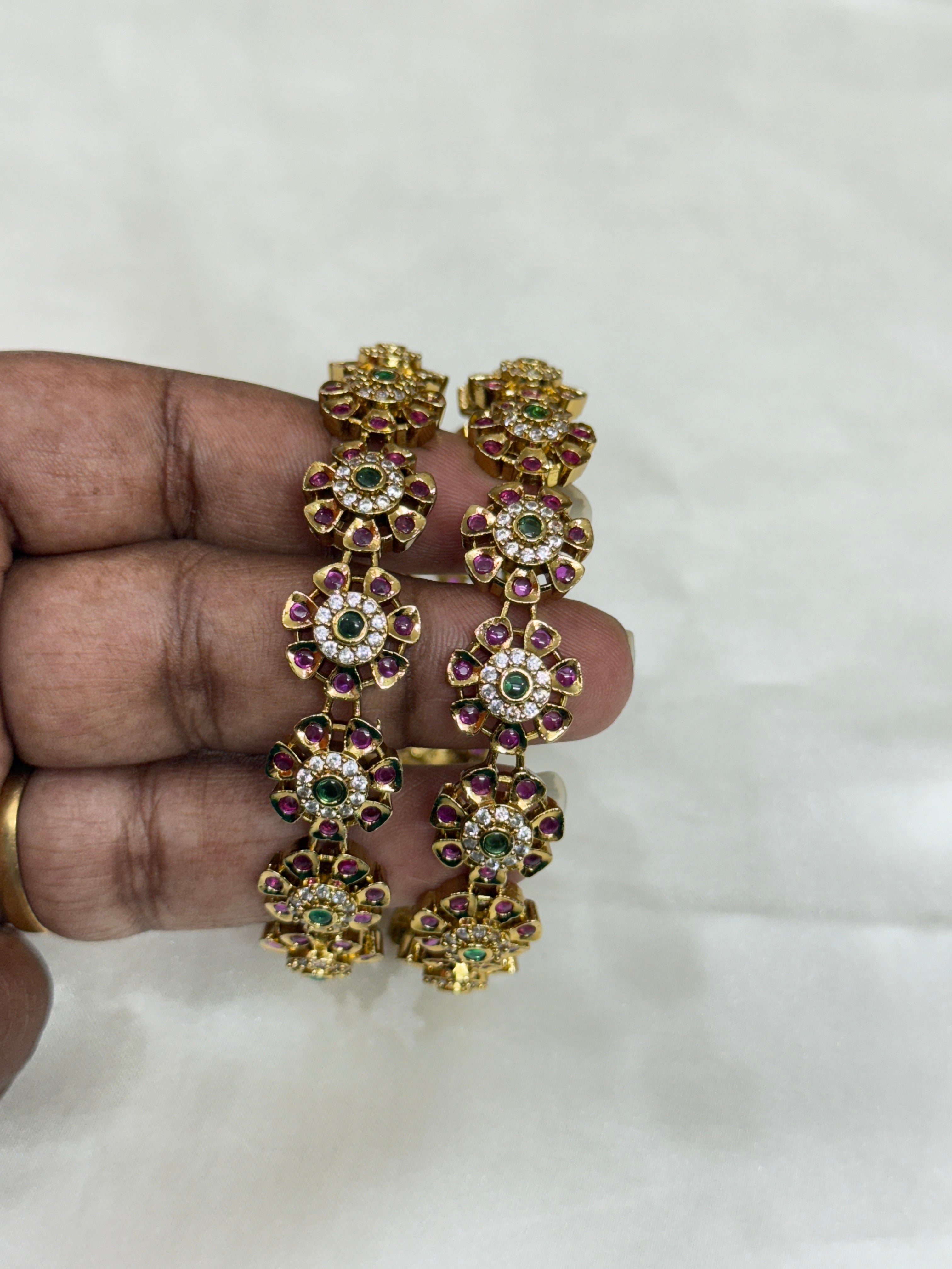 Sb125 flower kemp bangles