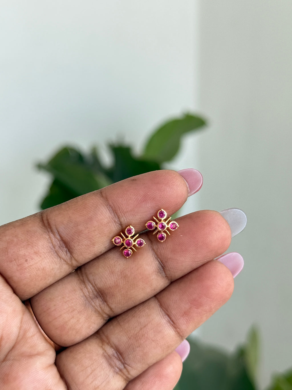 Ph178 panchaloham  5 stone studs suits for kids