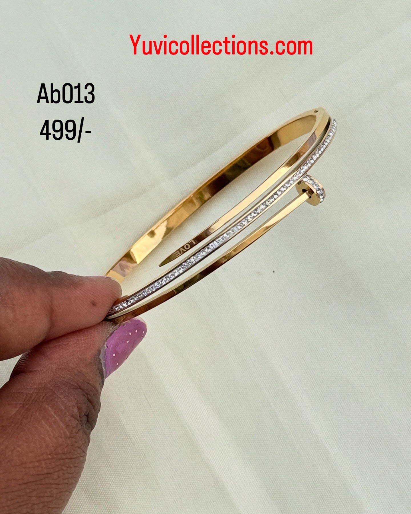 Ab013 3 layers anti-tarnish bracelet