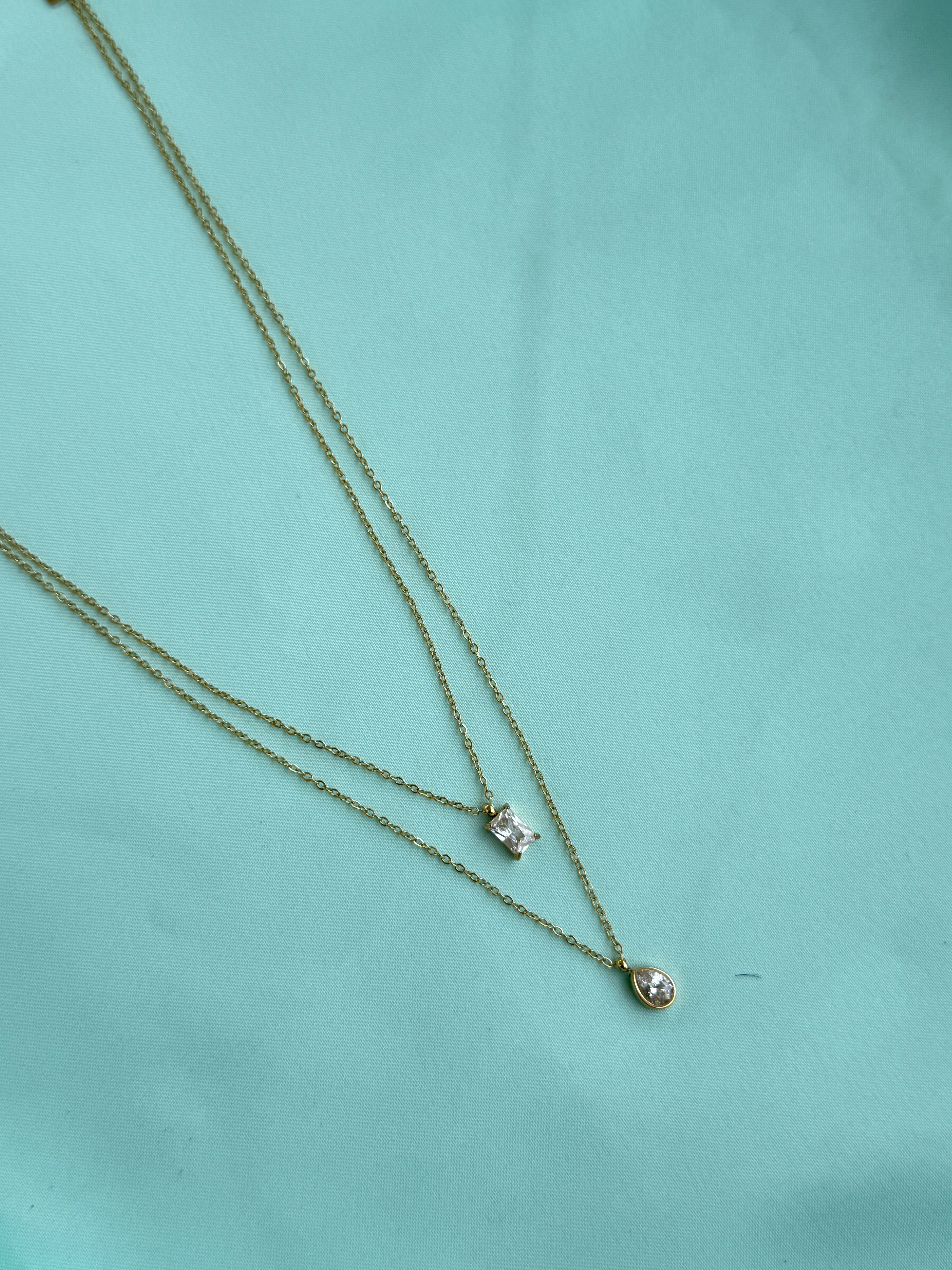 Dc104 anti tarnish 2 layer's 18inches adjustable daily wear chains