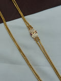 PH309 panchaloham 2 lines mangalsuthra or chandraharam with pendent thali chain