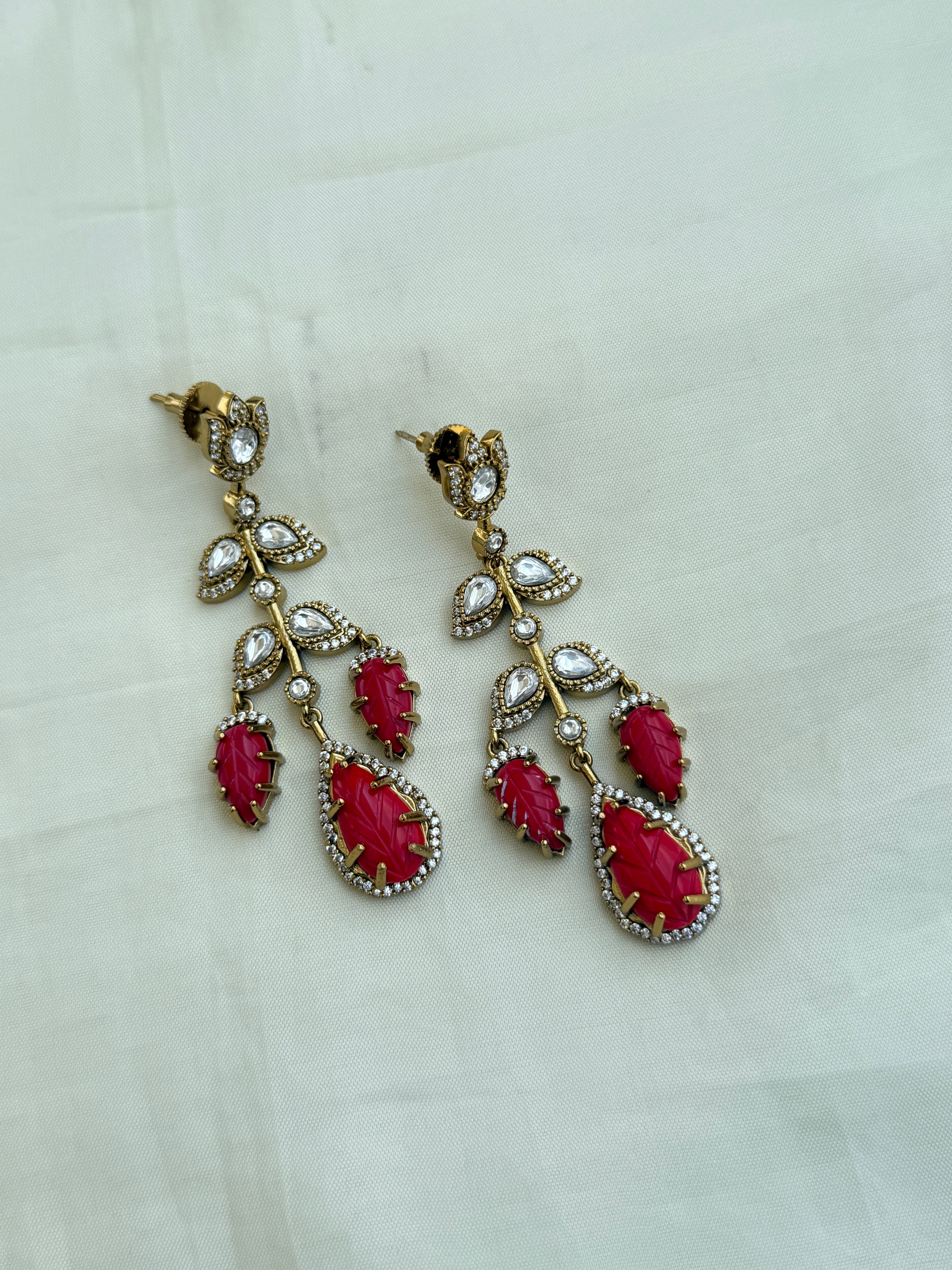 Er001 moissanite drop hanging western earrings