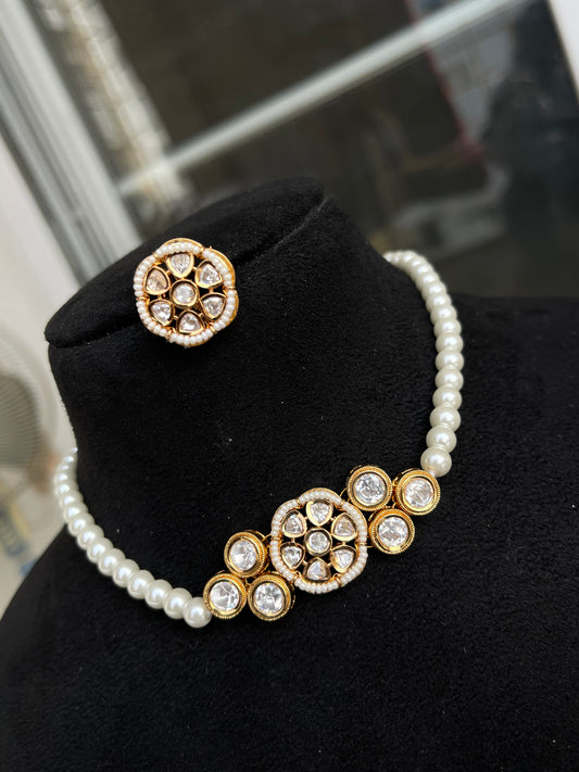 Kundan Pearl Choker