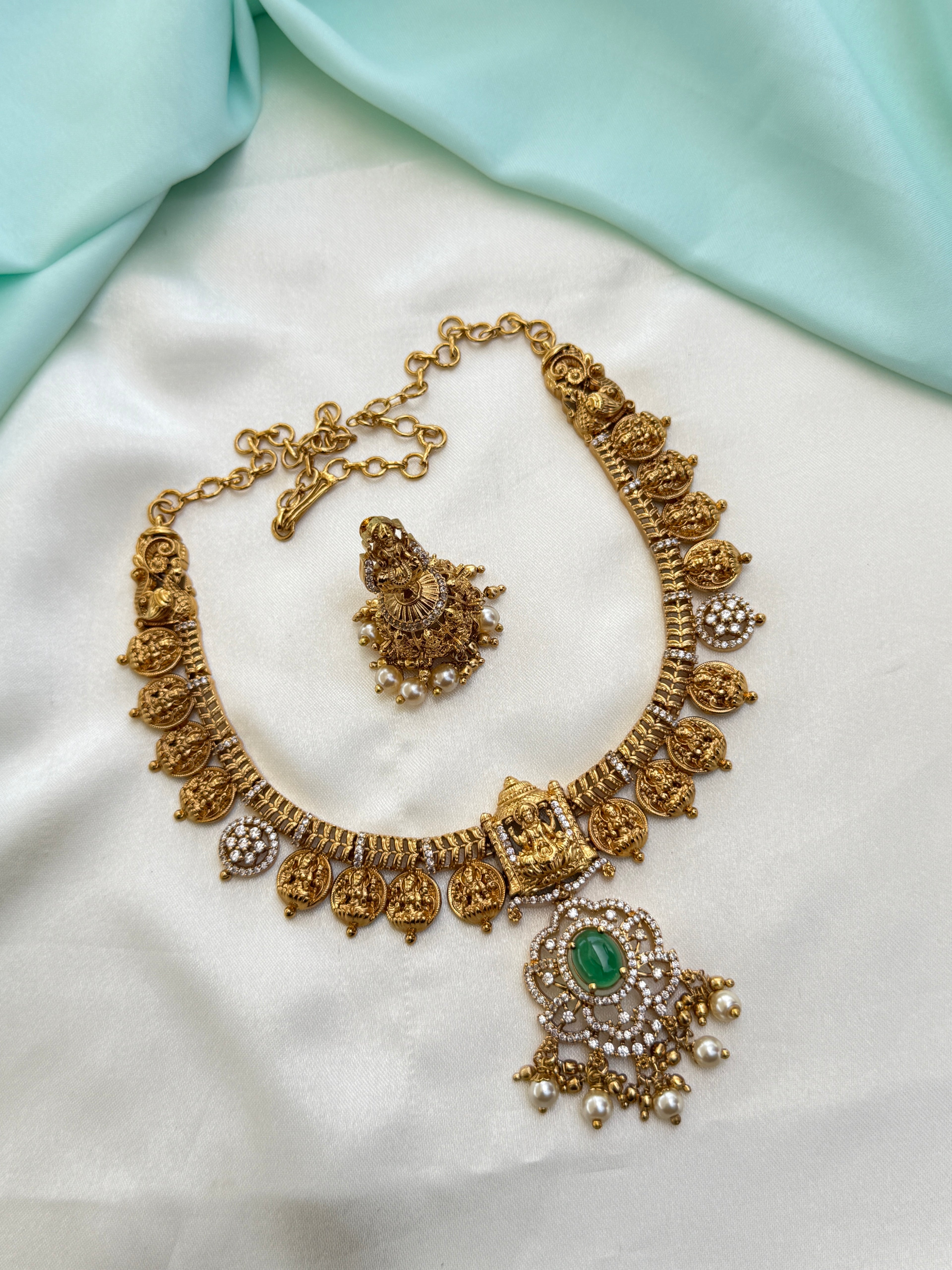 Ns811 Lakshmi devi kante neckset