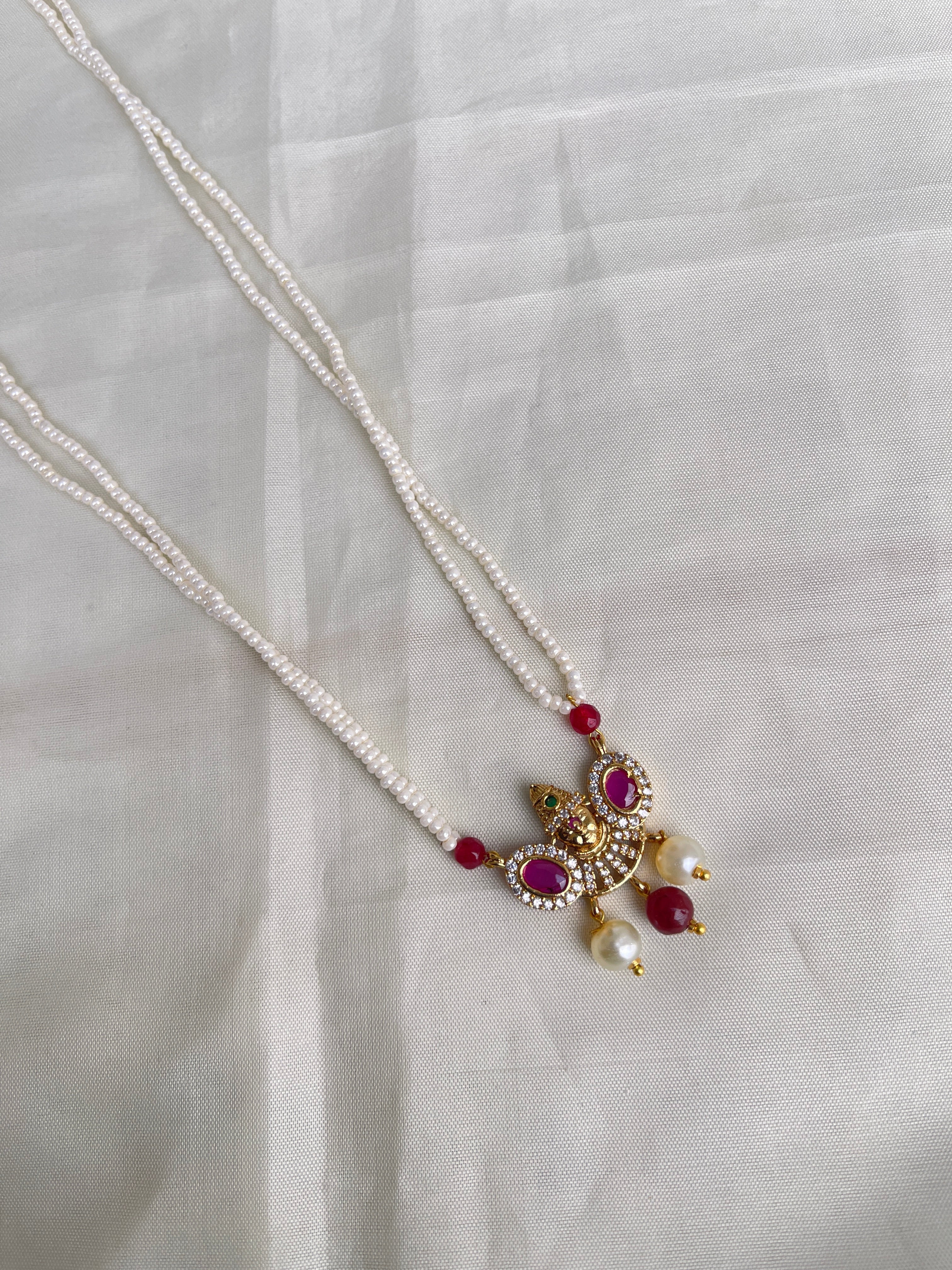 2 lines sugar pearl lord venkateswara chain pc004