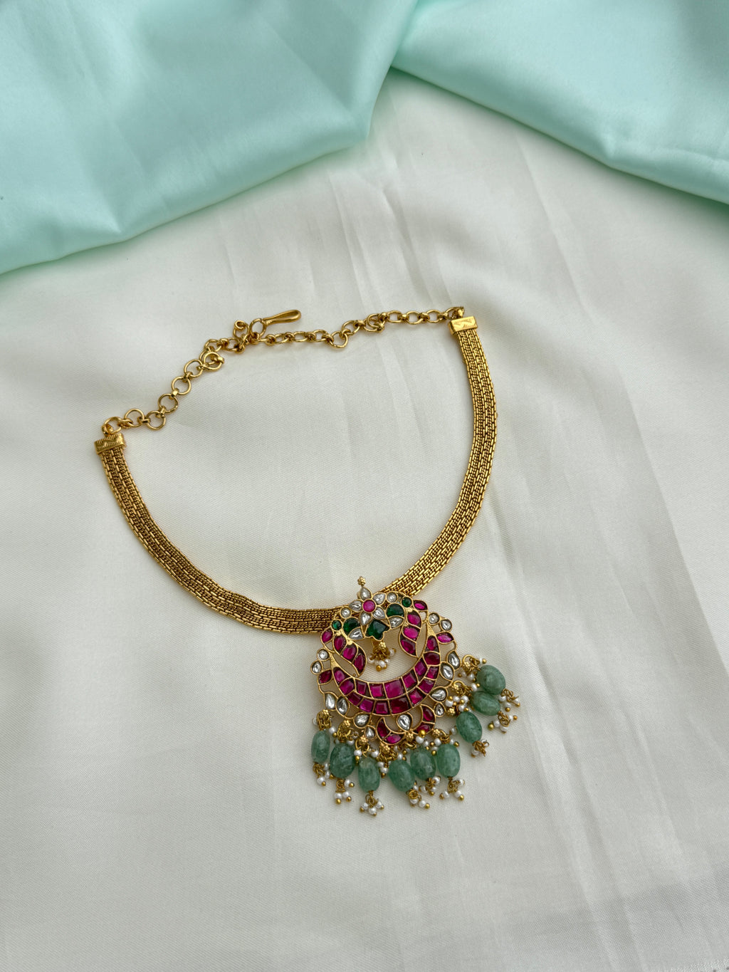 Hs027 jadau Kundan neck set