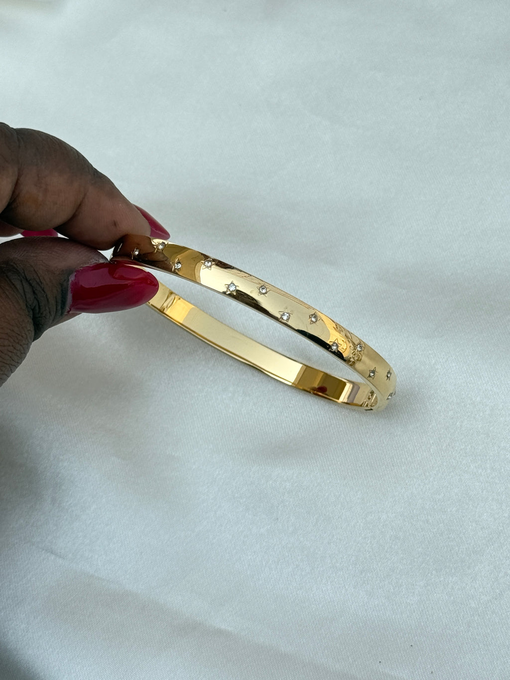 Ab066  anti tarnish 14 stones openable kada bracelet