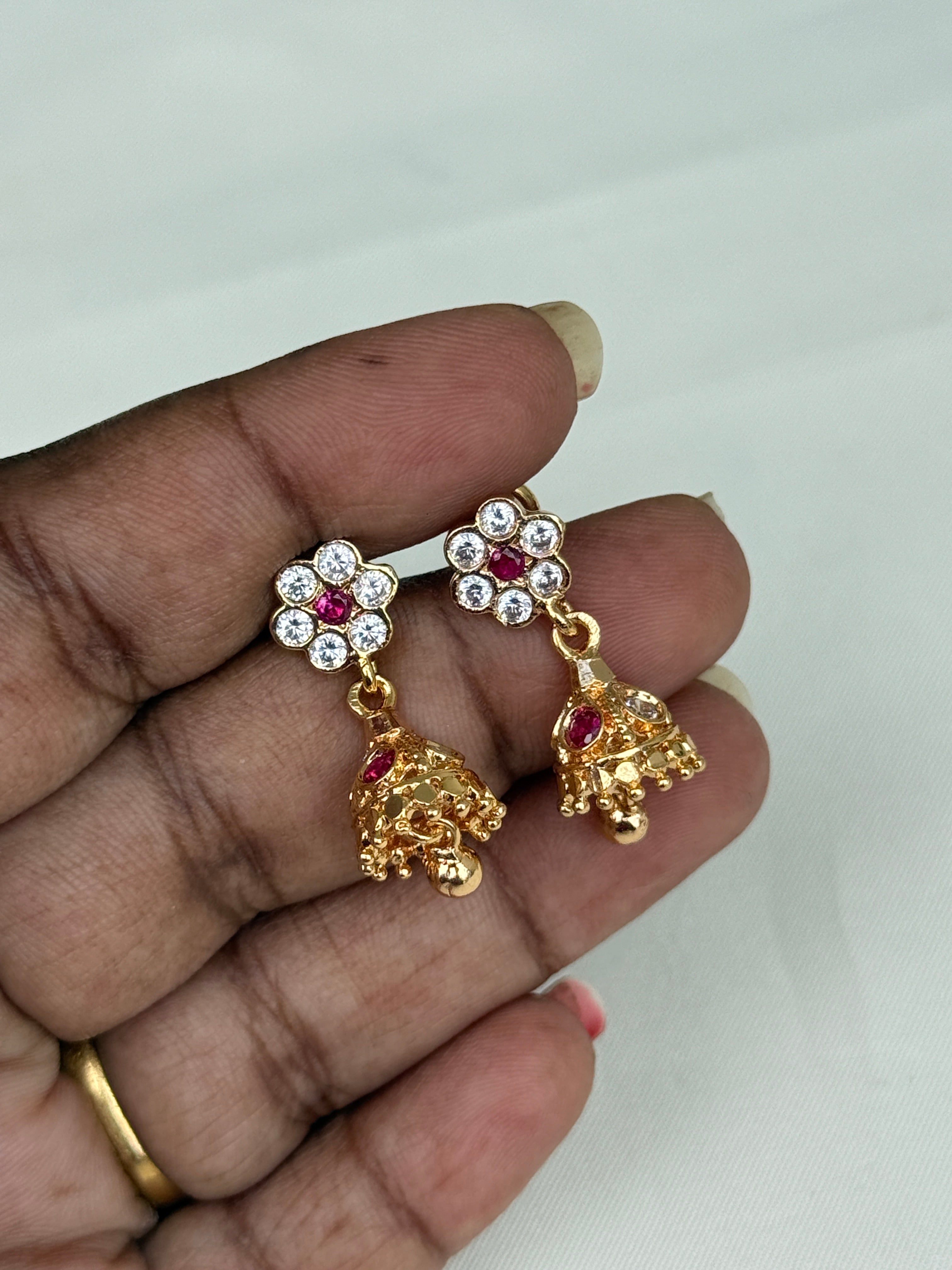 Ph097 panchaloham back screw small butta Earrings