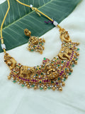 NS254 Lakshmi Devi Kemp elephant Neckset