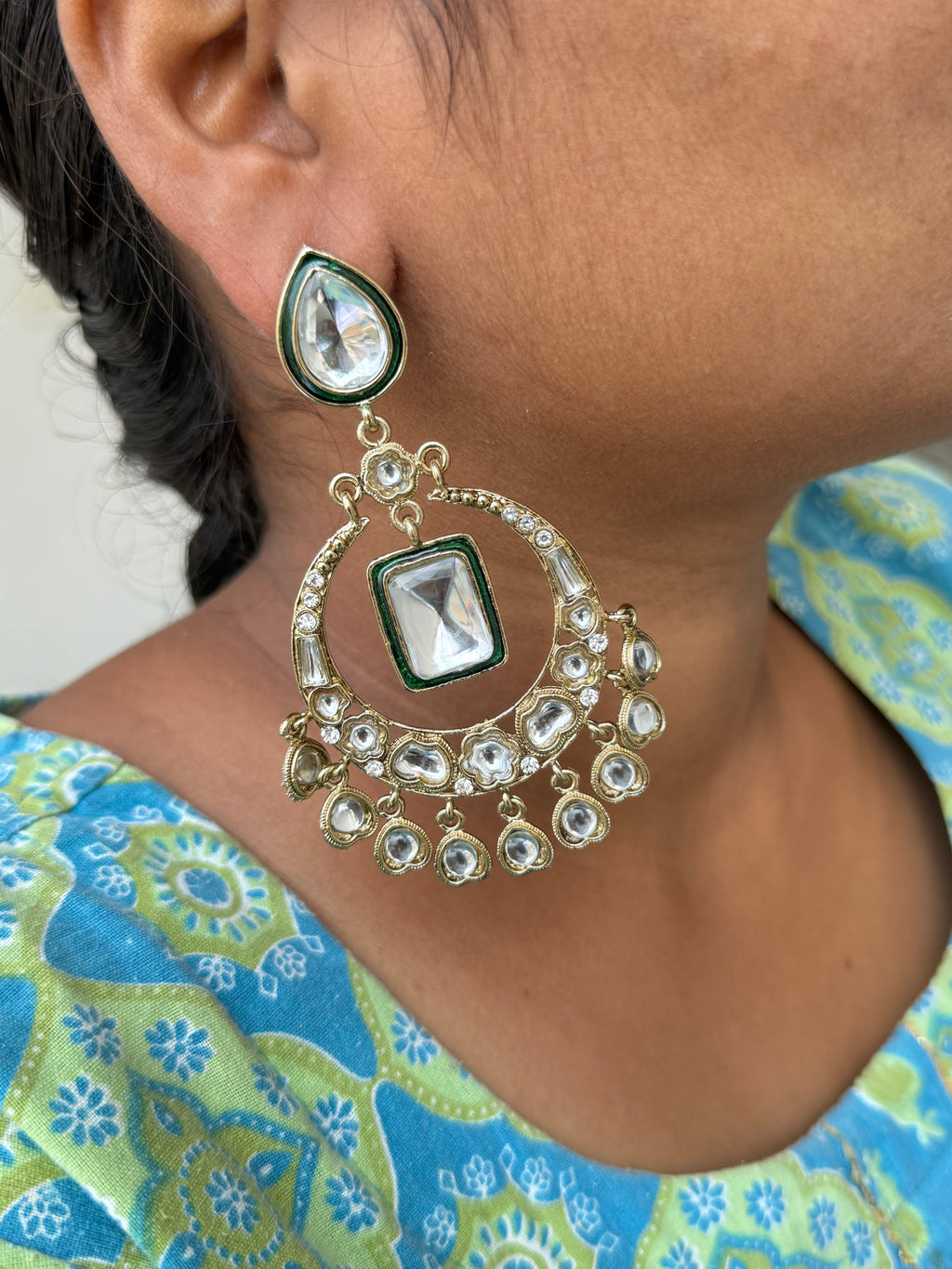 @aliaabhatt inspired Kundan jhumkas mn006