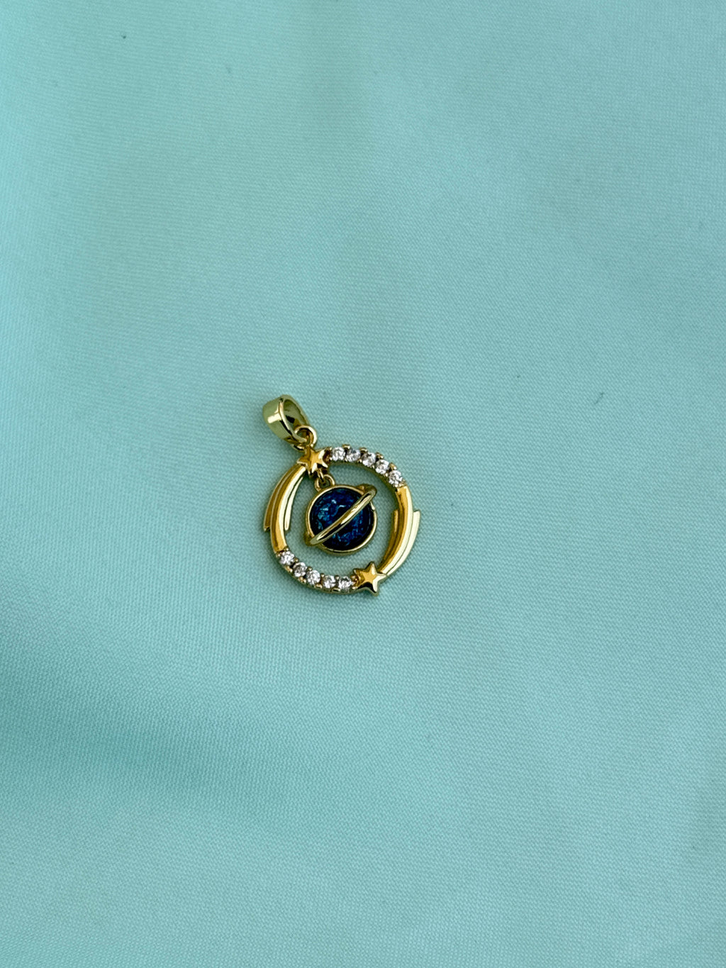 Al031 anti tarnish globe star charm (pendent)