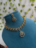 Ns868 multi short neckset with earrings
