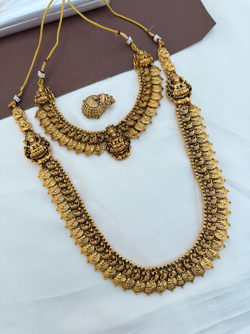 BS107 bridal set in long kasulu with earrings