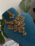 NS637 Lakshmi devi peacock short Neckset