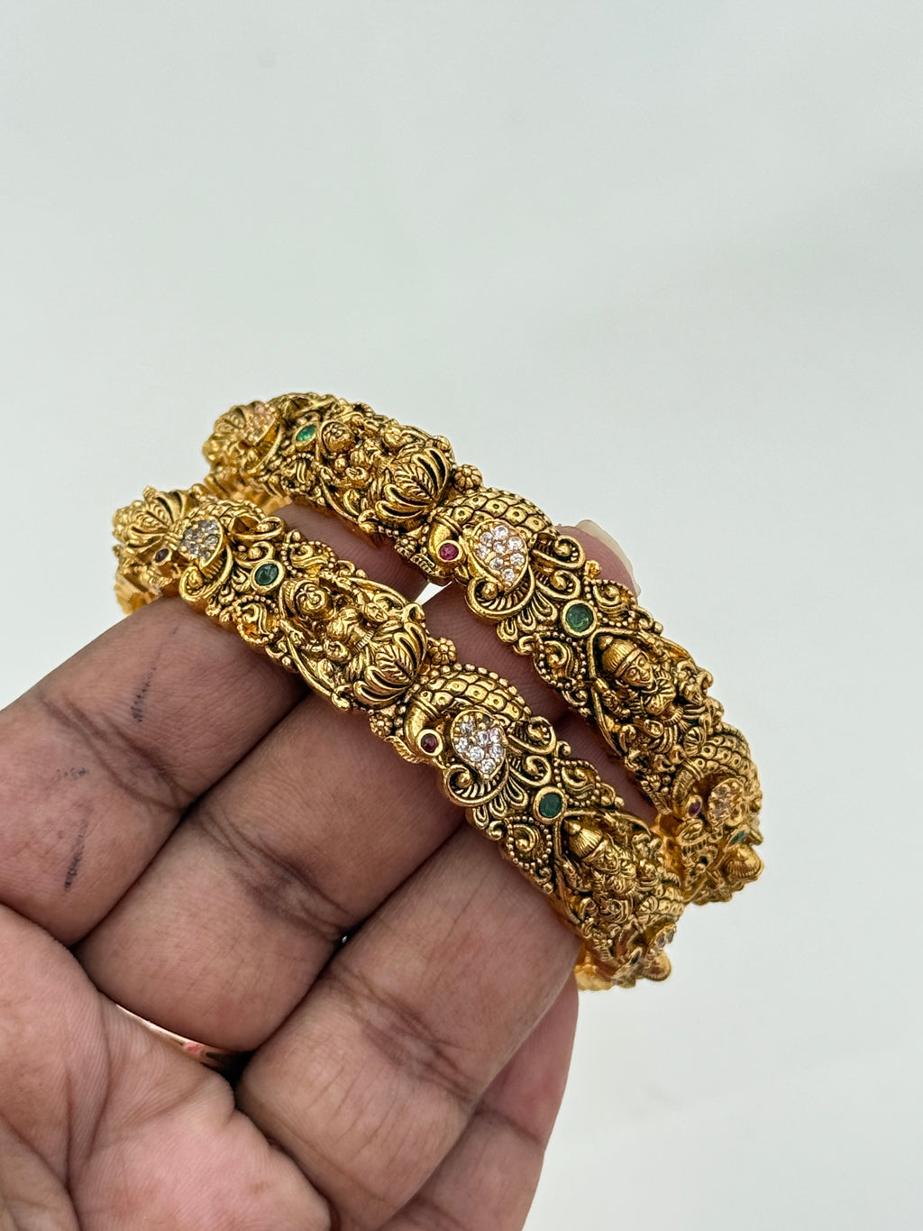 Sb151 peacock Lakshmidevi bangles