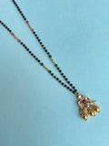 Single line Kundan short blackbeads bb1643