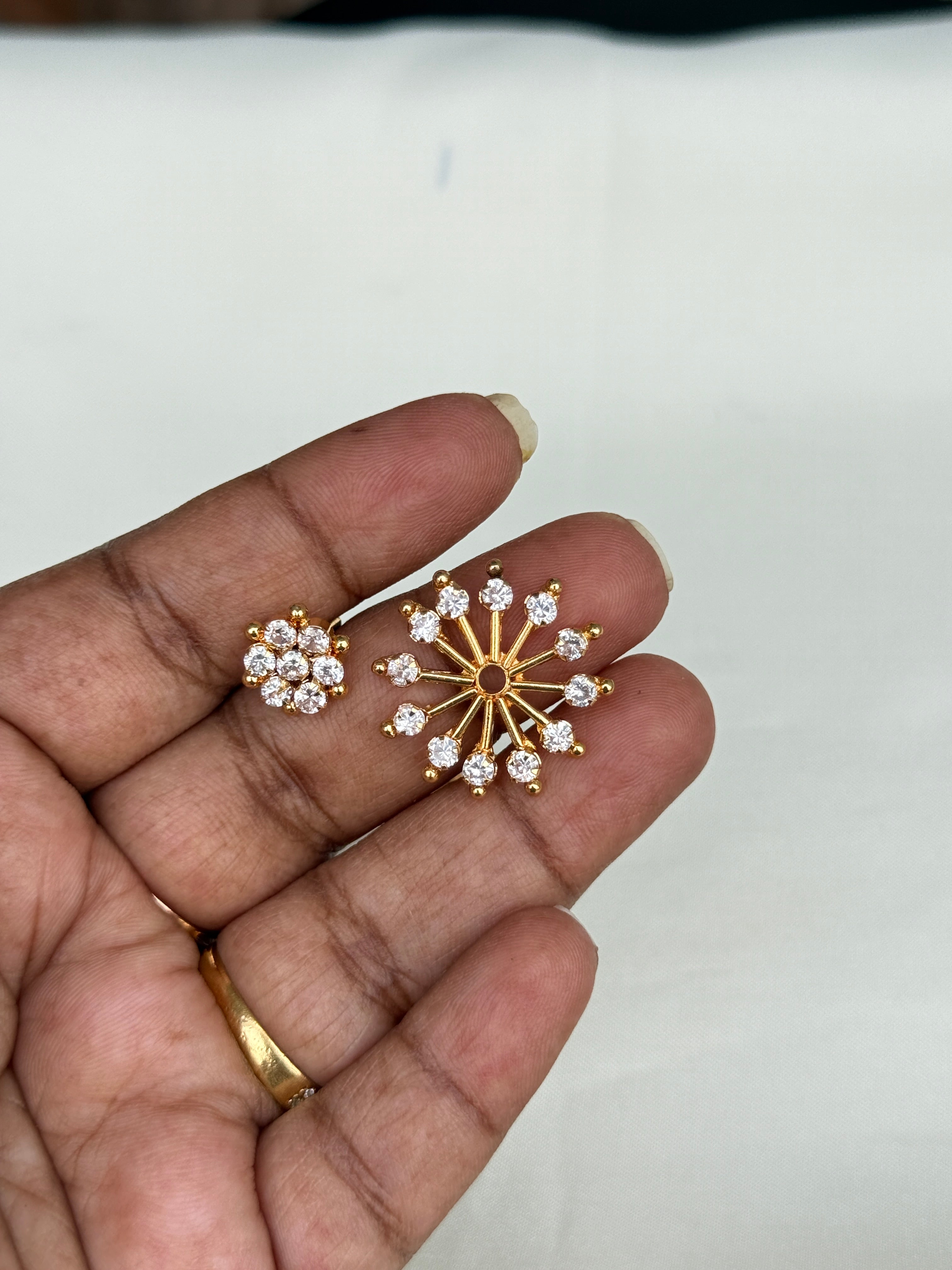 Ph408 panchaloham 2 in 1 flower studs