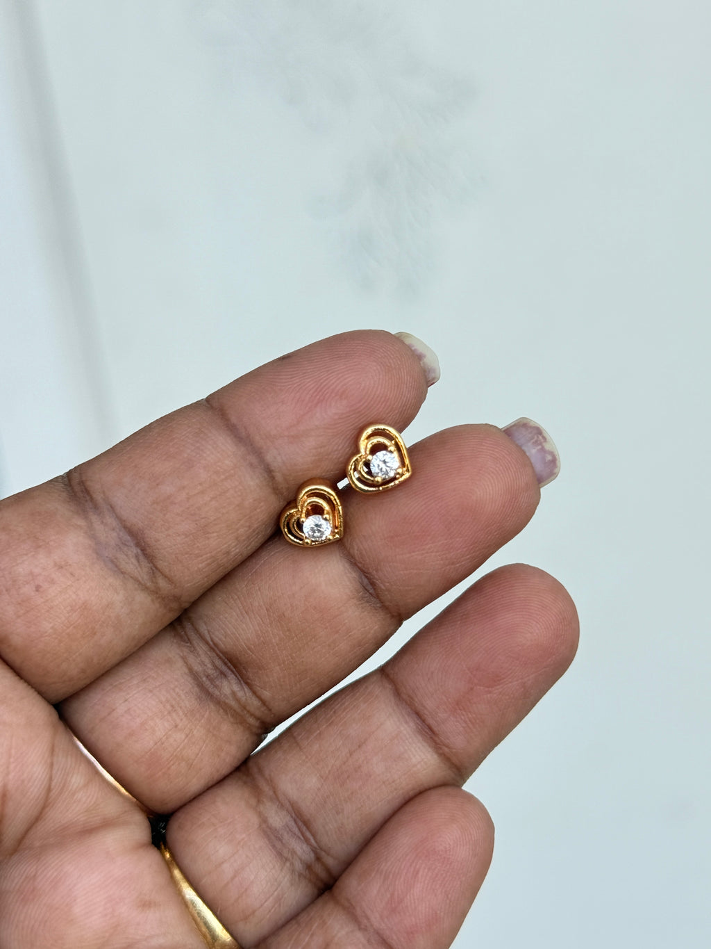 Ph266 panchaloham heart backscrew studs