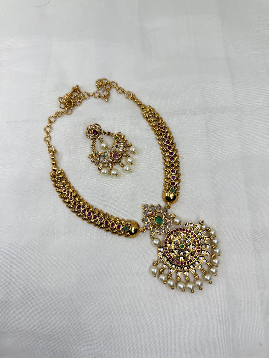 Ns293 kemp cz kante neckset